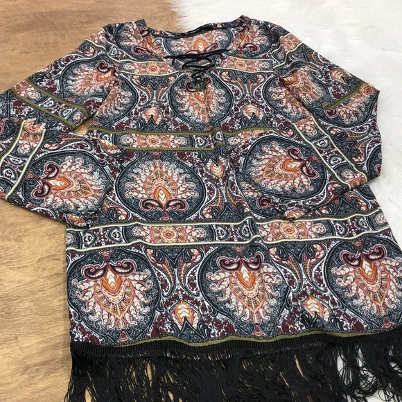 Blu Pepper sexy small boho fringe tunic or dress - Picture 3 of 8